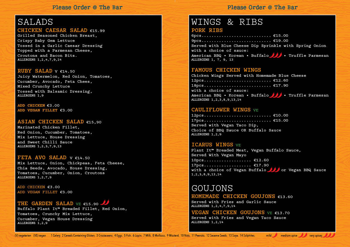 Salads & Wings Salads & Wings